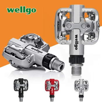 

Wellgo WM001 Clipless SPD MTB Pedal Bicycle Bike Universal Bearing Pedals