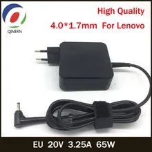 QINERN EU 20V 3.25A 65W 4.0*1.7mm AC Laptop Charger For Lenovo IdeaPad100-15 B50-10 YOGA 510-14 Notebook Charger Power Adapter