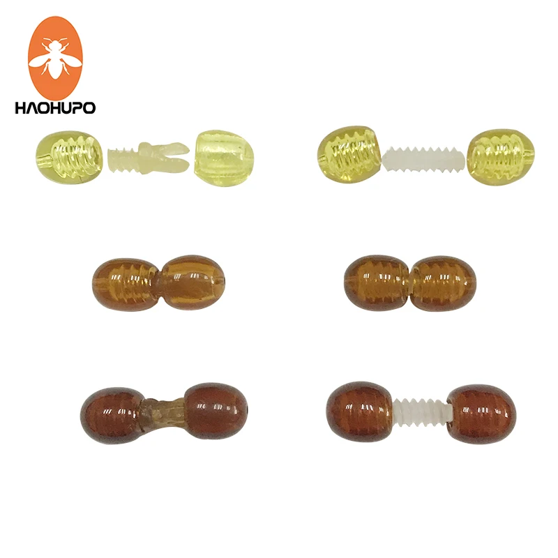 Buy HAOHUPO Open Safety Natural Amber Bead Connector
