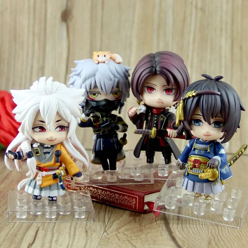 Touken Ranbu Online 4pcs/set 10cm PVC Action Figures Collectible Model Toys | Игрушки и хобби