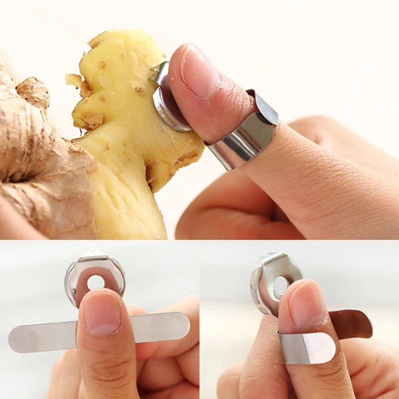 

Kitchen Practical Tools Cutter Peeler 2X Garlic Gadget Stainless Steel Ginger