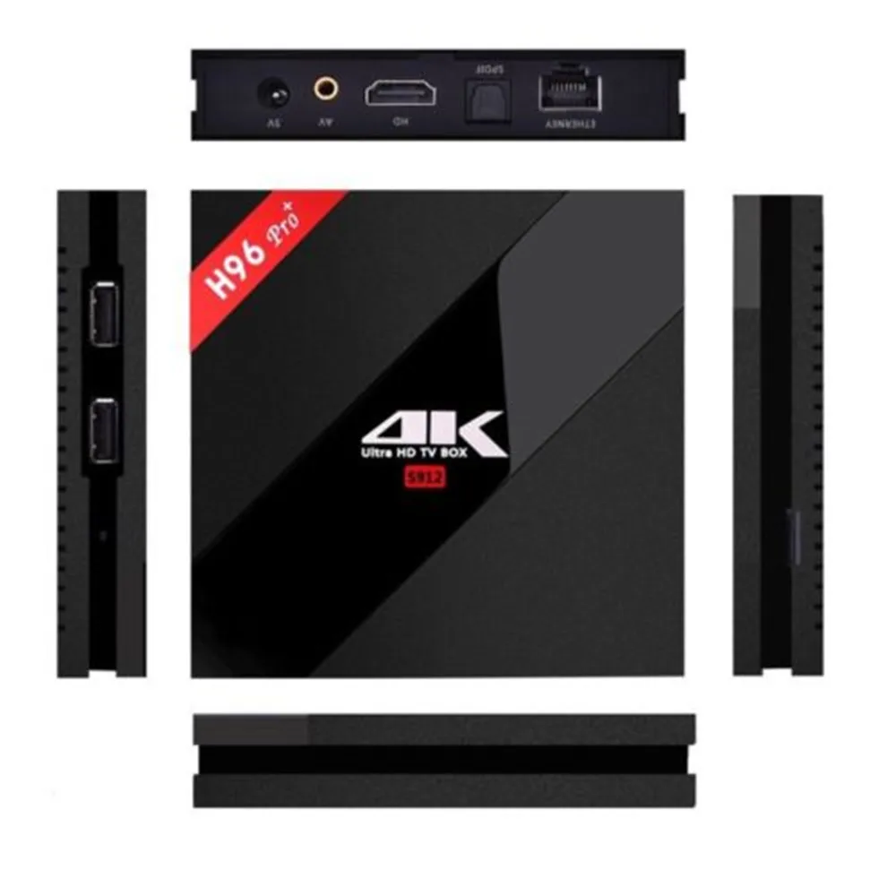 

H96 PRO Plus +Android 7.1TV Box Amlogic S912 Octa Mali-T820MP3 GPU 3G/32G 2.4G/5.8GHz Wifi Box pk mi box h96pro+ tvbox