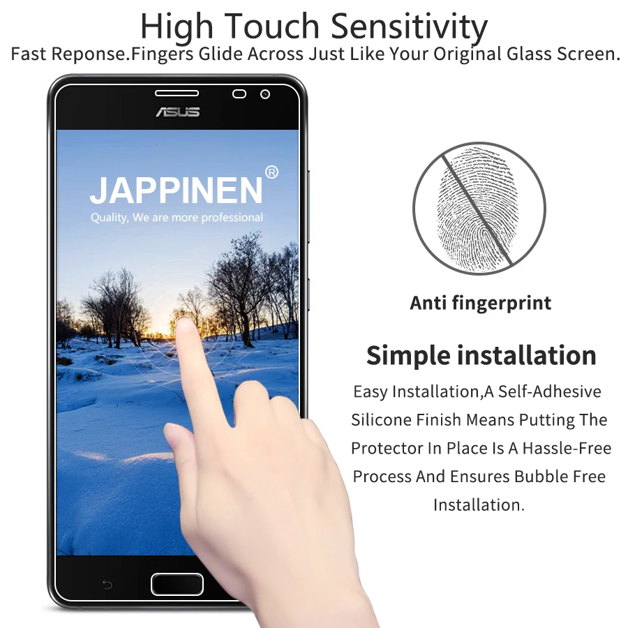 Японское закаленное стекло для Asus Zenfone AR ZS571KL Защитная пленка 2.5D 9H защита экрана