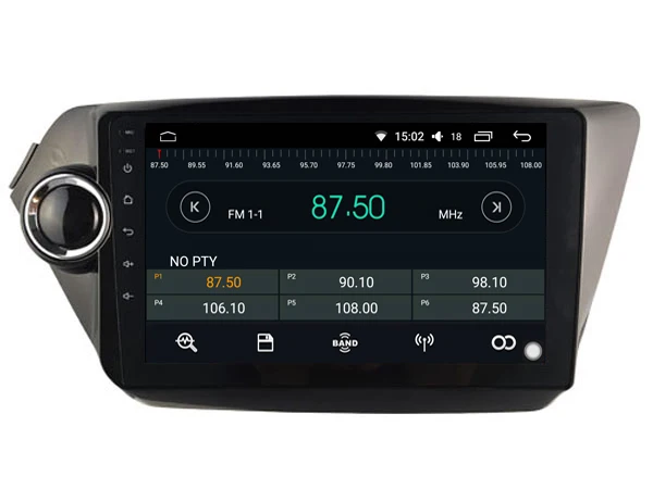 Top OTOJETA DSP stereo carplay android 8.1.2 car radio for 2012-2015 K2 kia RIO Gps navigation Ips screen video player tape recorder 4