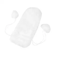 Белый мягкая элегантная снежные искусственного меха кролика вина Bag Рождество бутылки вина крышка сумки для рождественской вечеринки дома год украшения