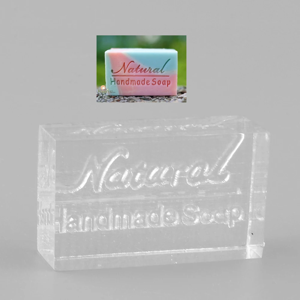 

Nice Acrylic Soap Making Tool Handmade Soap Mold Kit DIY Clear Stamping Soap Mold Natural Handmade Word Drop shipping