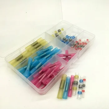 100 個熱収縮バット圧着コネクタ防水はんだシール端子スリーブ