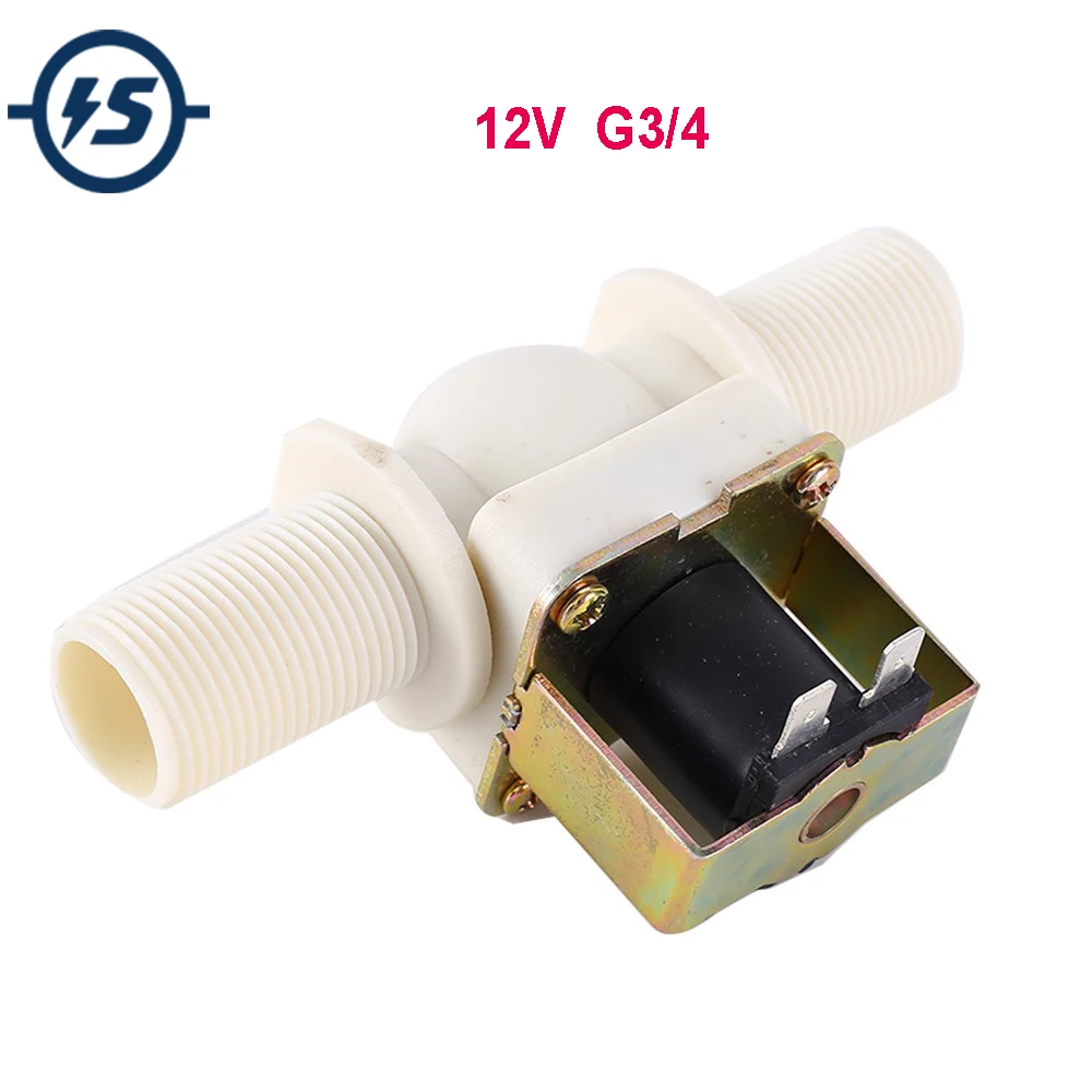 DC 12V 3/4 &quot25 мм Электрический электромагнитный клапан G3/4 нормально закрытый NC