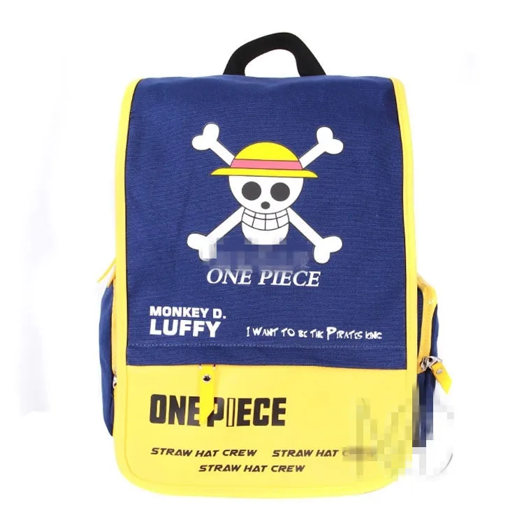 

Cartoo Anime ONE PIECE fashion Leisure Preppy style man woman schoolbag canvas cute Monkey D. Luffy bag travel Backpack