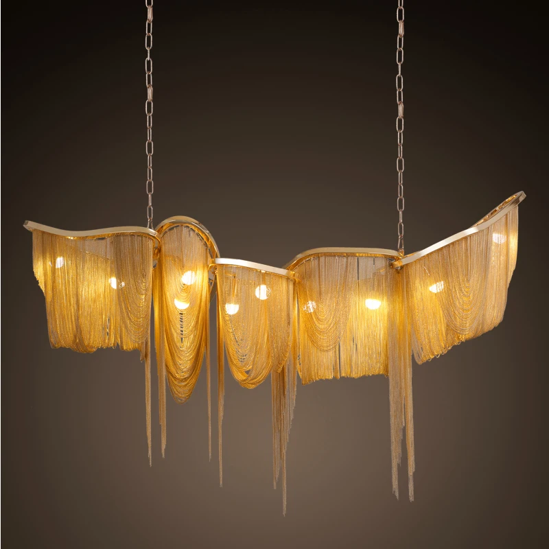 

ZYY Modern Gold Large Luxury Aluminum Metal Light Fixture Led Pendant Light For Home Hall Hotel Indoor Lamp Foyer E27 Led Bulbs