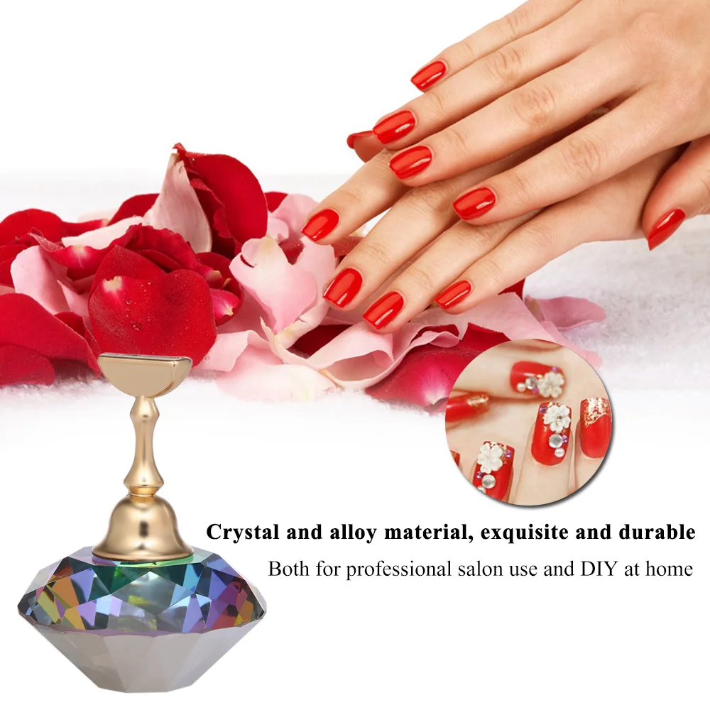 1Pc Nail Holder Practice Training Display Stand Acrylic