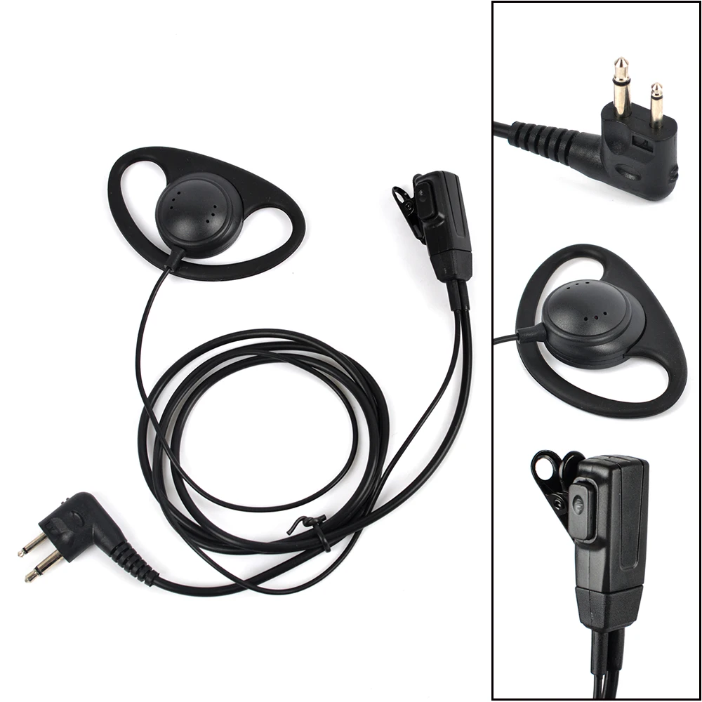 HYS BF D02S M D shape ham radio Earpiece Two Way Radio earphone With