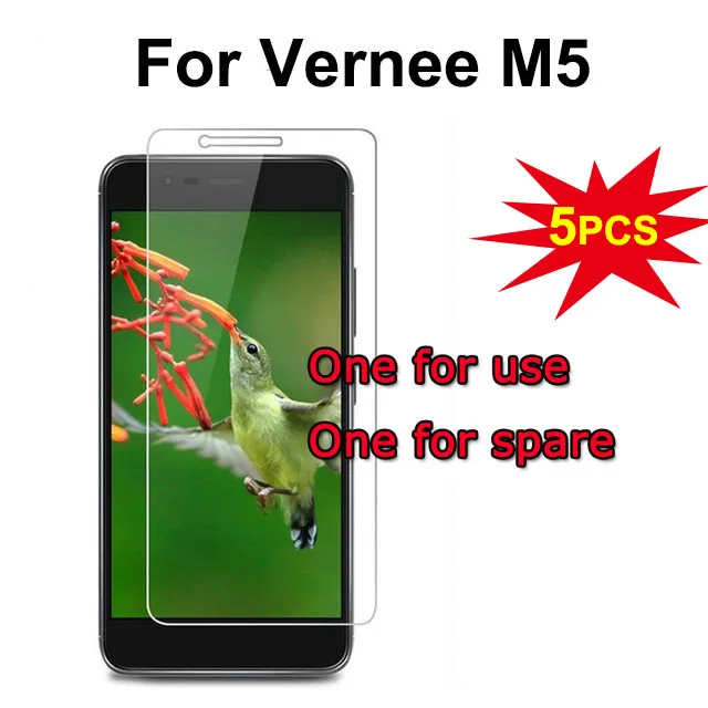 5 шт для Vernee M5 закаленное стекло высокого качества Защитная пленка