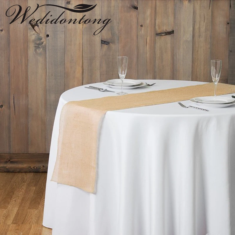 30*275cm Coffee Color Table Runner Wedding Solid Table Runner Christmas