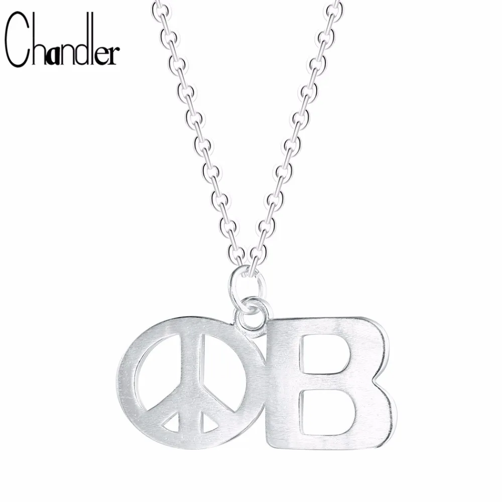 Chandler Peace Sign Pendant Necklace For Choker Round Crux de Sanctus Petrus Religious Ethic Long Chian Chokers Trendy Bijoux | Украшения и
