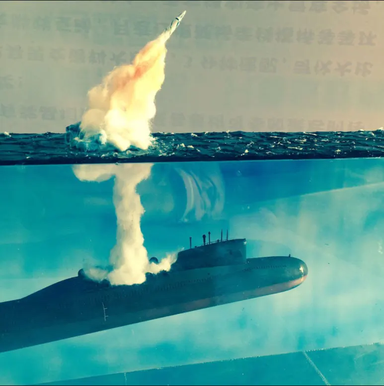 1:350 Diorama 092 летняя Атомная подводная ракета Запуск сцены красивый изысканный
