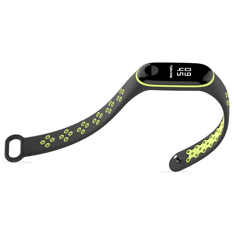 Ремешок силиконовый для Xiaomi Mi Band 4 спортивный браслет смарт часов 3