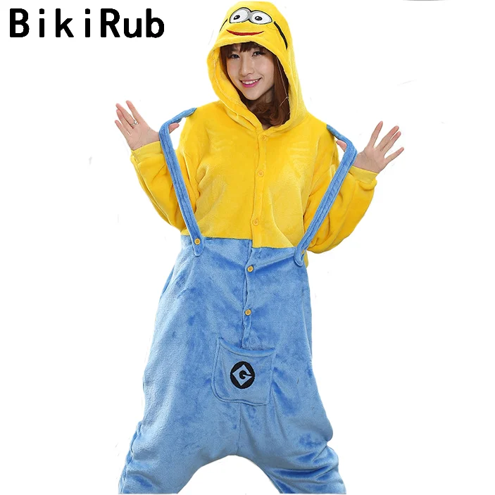 BIKIRUB/женские пижамы унисекс Фланелевая пижама милые пижамные комплекты с