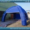 6mWx6mLx4.1mH 4 legs blue inflatable spider tent with removable door curtains inflatable dome tent party igloo event tent 2