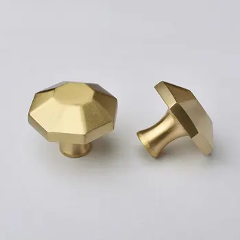 

1pc Pure Copper Brass Knob Dresser Knobs Pulls Drawer Pull Handles Unique Kitchen Cabinet Pulls Door Handle Modern