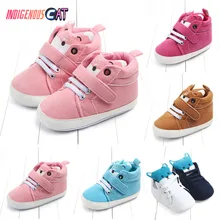 Classic Casual Shoes Baby Autumn Shoes Kid Boy Girl Fox Head Lace Cotton Cloth First Walker Anti-slip Soft Sole Toddler Sneaker winter autumn baby warm shoes kid boys girls fox head lace cotton cloth first walker anti slip soft sole toddler sneaker