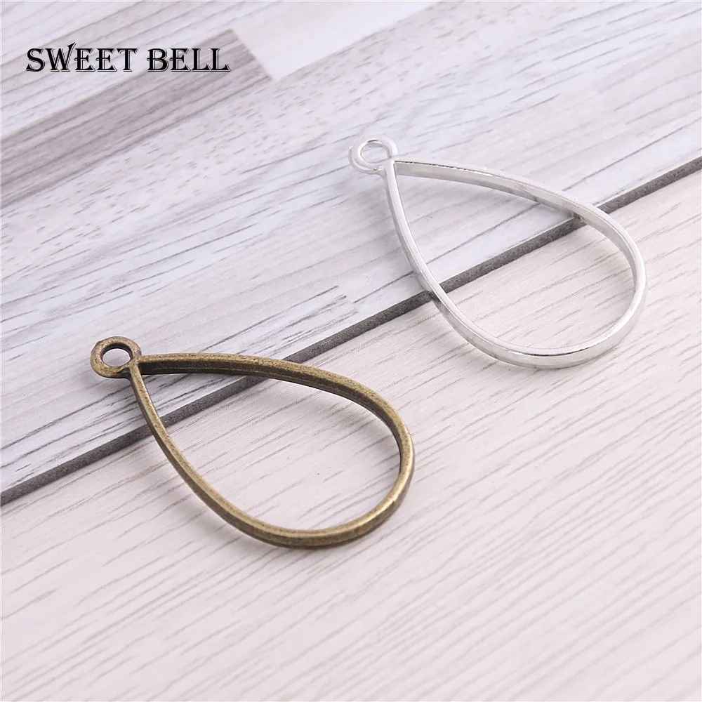 SWEET BELL 30 шт. 20*37 мм аксессуары для ювелирных изделий из сплава очаровательные