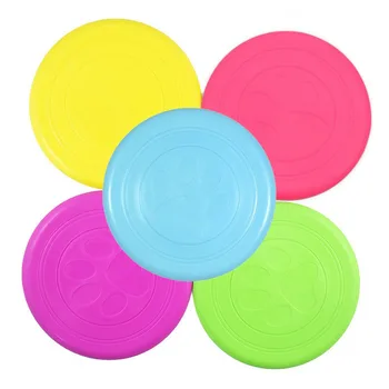 

Dog Toys Pet Fly Discs Silicone Dog Chew Toy Foldable Portable Dog Flying Discs Colorful Toy for Dogs