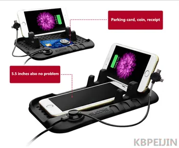 

Car Sticker Silicone Mat Mobile Phone USB Charger for SUZUKI vitara swift sx4 jimny grand vitara 2016 samu accessories