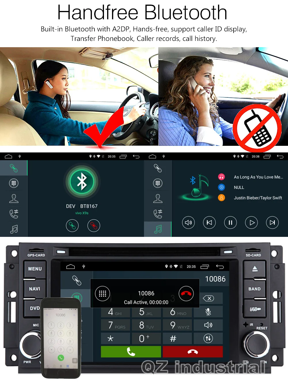 Clearance QZ industrial 6.2" Android 8.1 car dvd player For JEEP Wrangler Compass Patriot Grand Cherokee Commander Dodge with radio BT map 8
