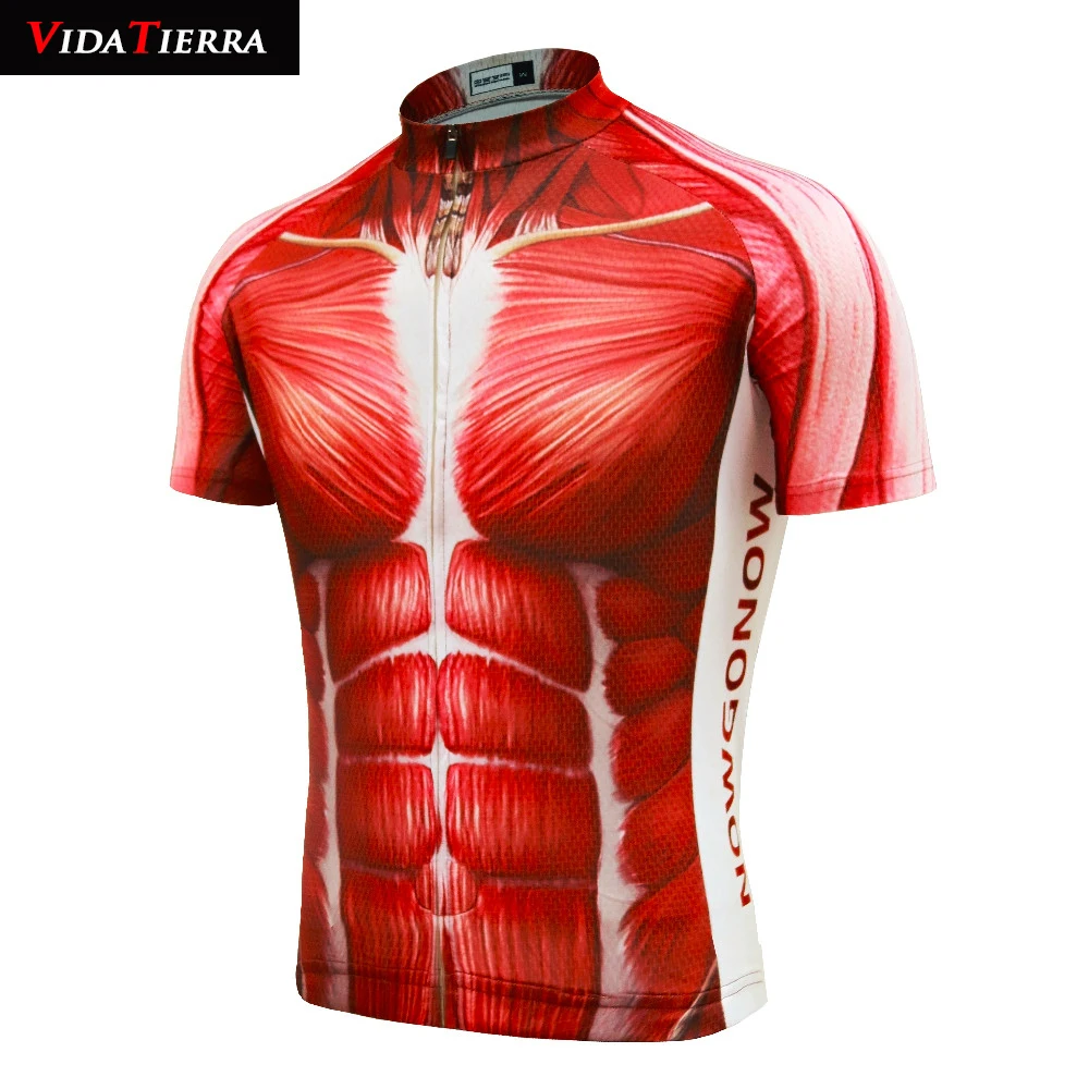 

VIDATIERRA 2019 men cycling jersey red pro racing team Maillot ciclismo downhill jersey Summer Domineering classic funny
