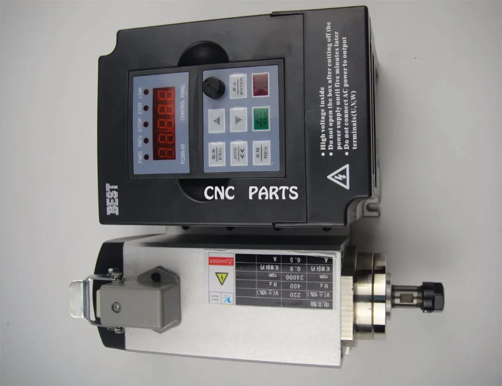 

CNC milling spindle ER11 800w air cooling spindle motor +1.5KW inverter
