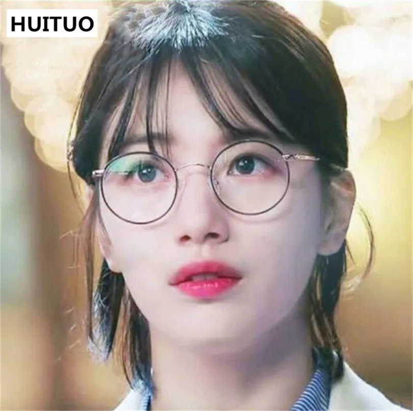 

HUITUO New Retro Glasses Frame Fresh Transparent Eyeglasses Clear Spectacles Optical EyeGlasses for Mens Women Fake Glasses
