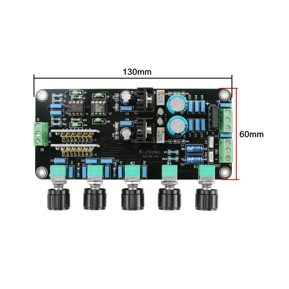 Новейший OPA2604+ AD827JN предусилитель тональная плата LM317 LM337 регулятор цепи высокого класса Premp Регулировка громкости двойной AC15V-20V