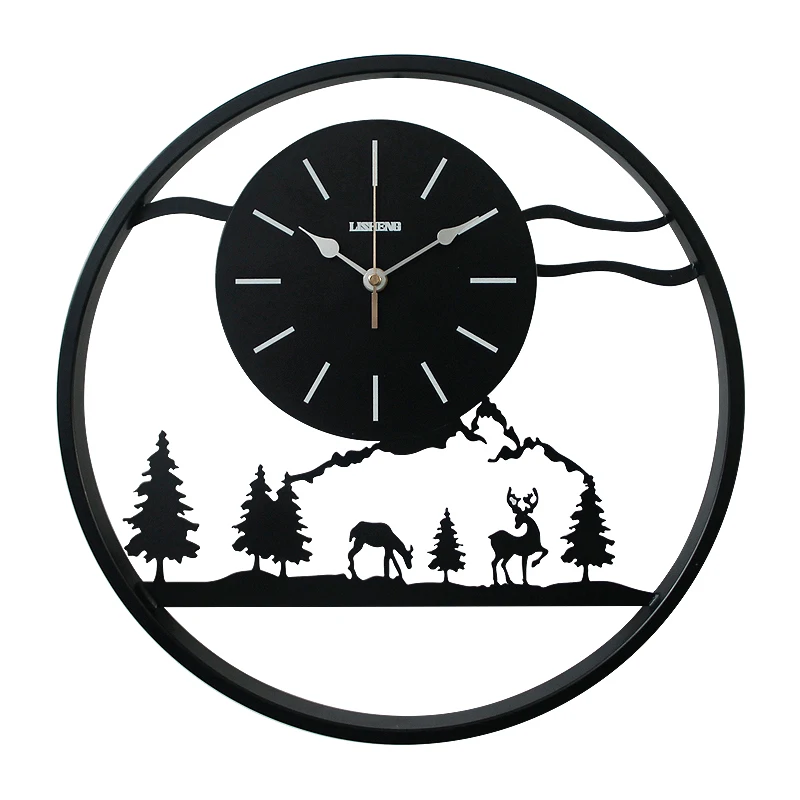 

Art Minimalist Creative Wall Clock Modern Design Living Room Mute Metal Home Quartz Clock Fashion Wall Clock Reloj De Pared C238