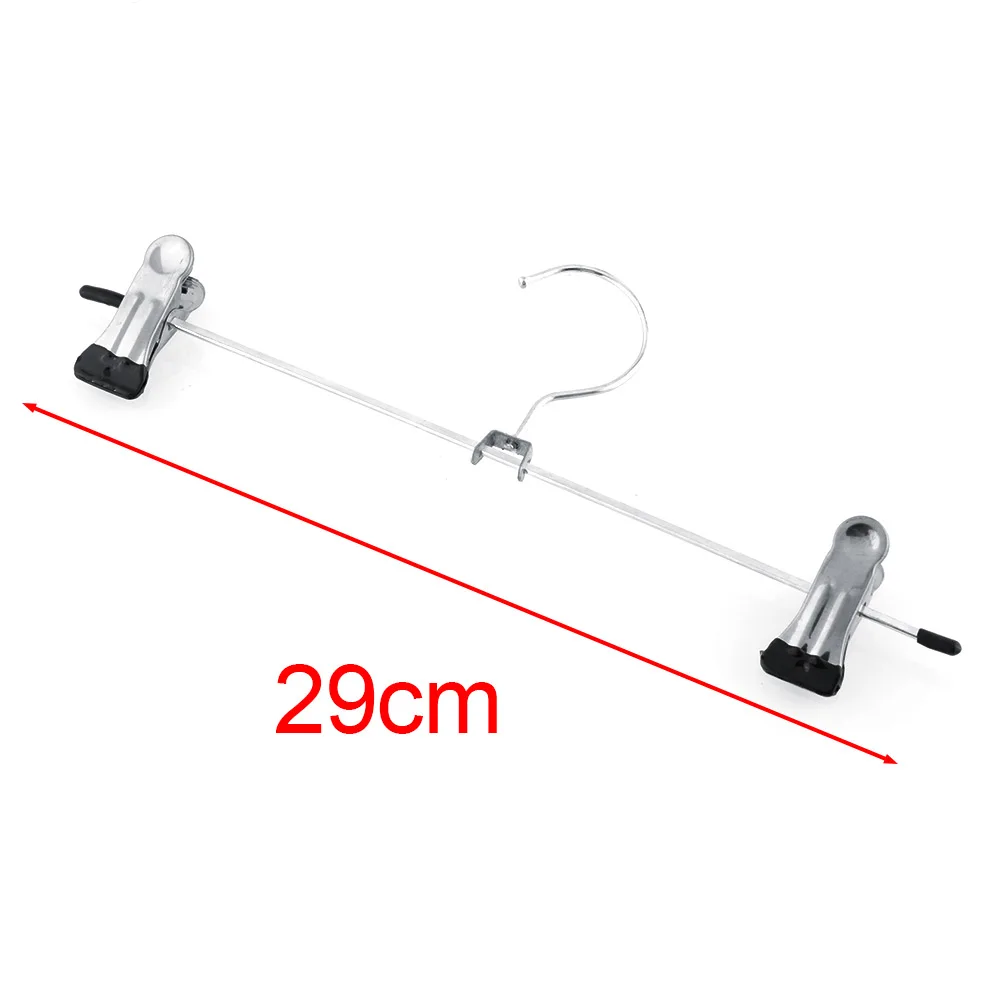 5pcs/lot New Hangers For Clothes Stainless Steel Clip Stand Hanger Pants Skirt Kid Clothes Adjustable Pinch Grip Cabide 4