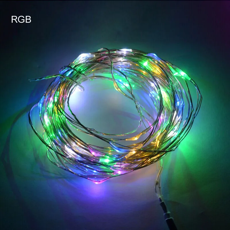 10m 100leds Copper Wire LED StarryLights 12 V DC LED String Light, LED starrydecor holiday ...