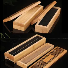 Линия благовоний домашний офис чайный ящик Joss-stick коробка подставка для ароматических палочек полый бамбук один двойной слой
