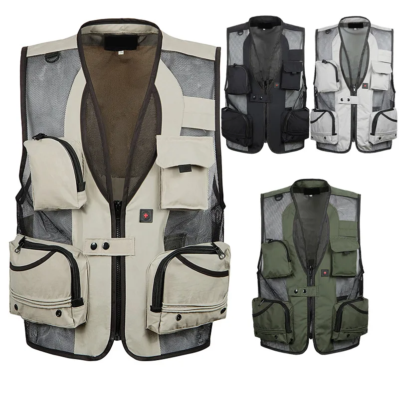 Free shipping Daiwa fishing vest Mens outdoor Multi pocket Clothes Male