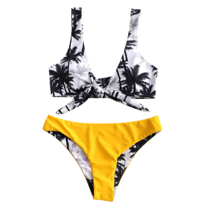 

Women Sexy Swimsuit Printing Bandage Bikini Set Push-Up Bra Brazilian Swimsuit Women Swimwear Beachwear 2019 Bathing Suit A30