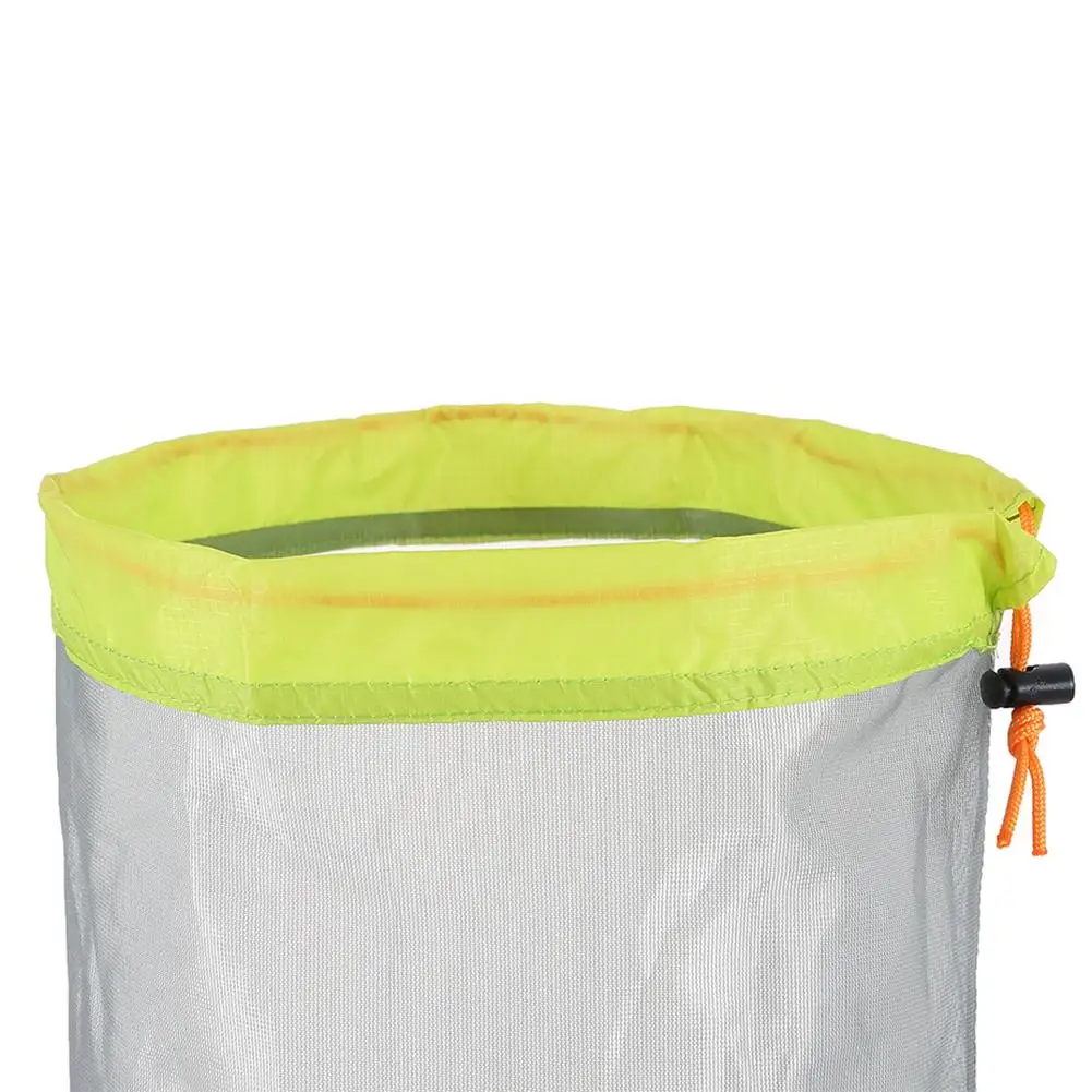 Ultra luz de malla bolsa de almacenamiento bolsa para Camping S