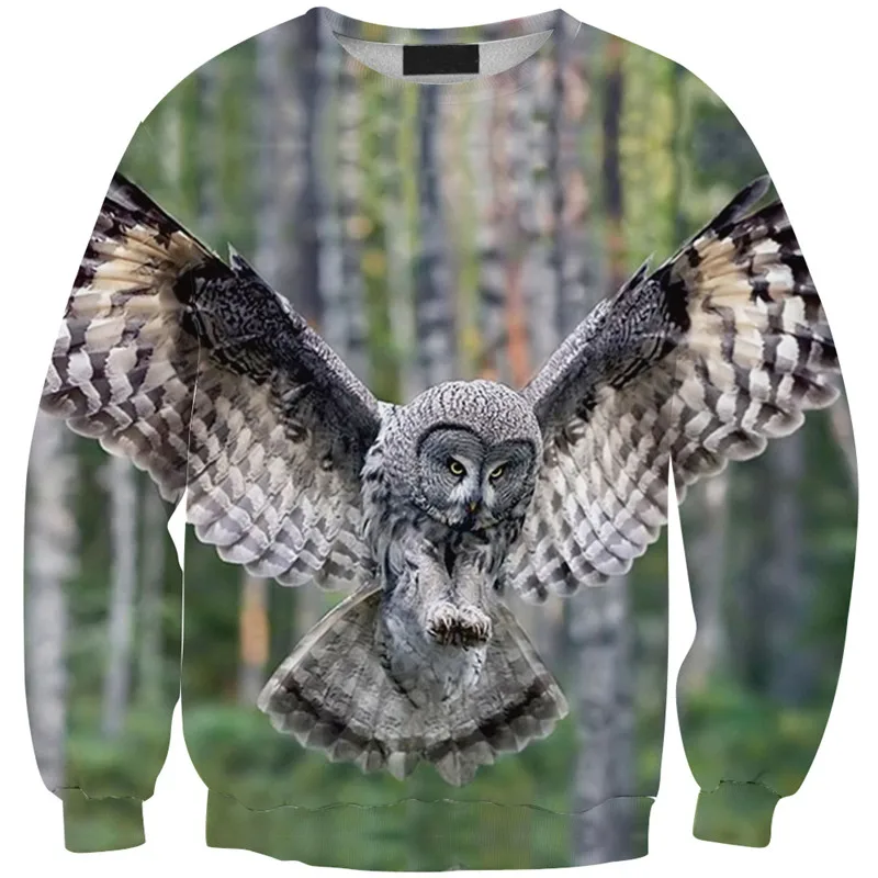 

Harajuku 3D Print Animals galaxy Bird Owl Sweatshirts Coat Men Women Cartoon Fashion Hoodies Tracksuit streetwear Hoodies Tops