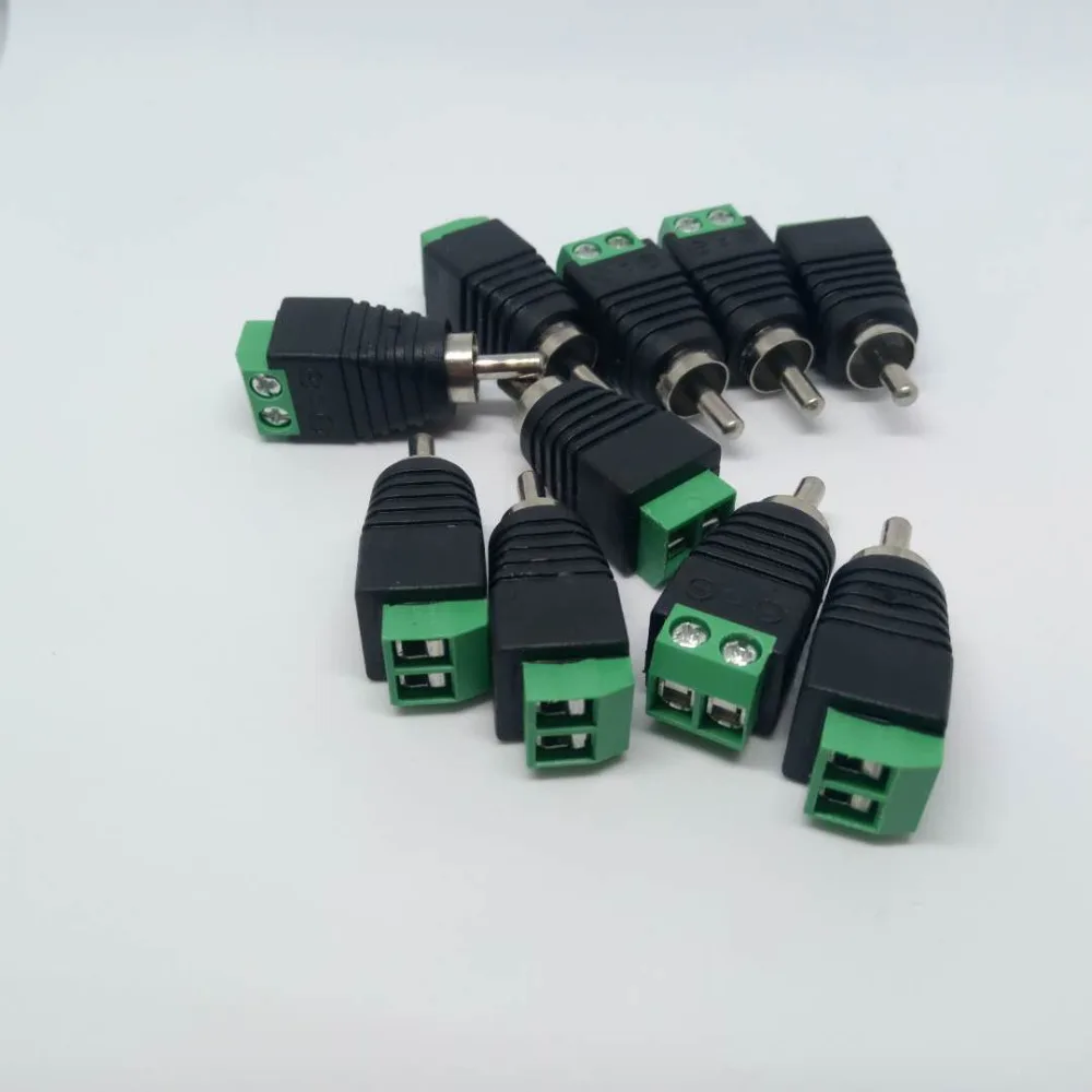 

RCA male lotus head AV Video header green Terminal male connector plug RCA Terminal