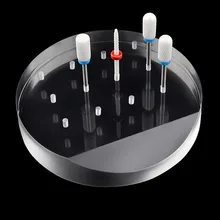 1 шт. 12 отверстий прозрачный акриловый держатель для сверла для ногтей выставочный стенд дисплей маникюрный станок аксессуары инструменты для дизайна ногтей
