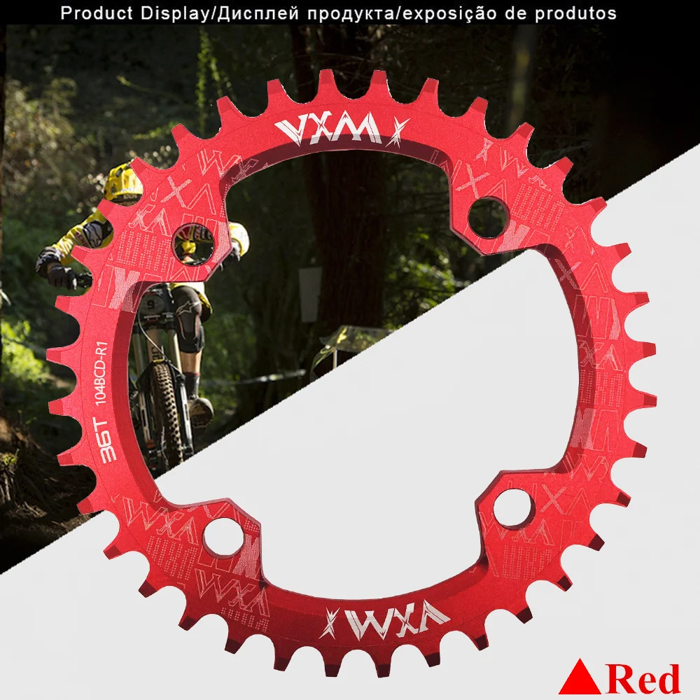 Велосипед vxm Crank& Chainwheel 104BCD широкий узкий цепной круг 32 T/34 T/36 T/38 T горный велосипед круглый Chainwheel круг велосипедные части