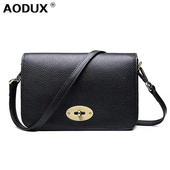 

Aodux Everday 2020 New Women Fashion Small Real Cowhide Handbag Genuine Leather Ladies Shoulder Messenger Crossbody Bag Purse
