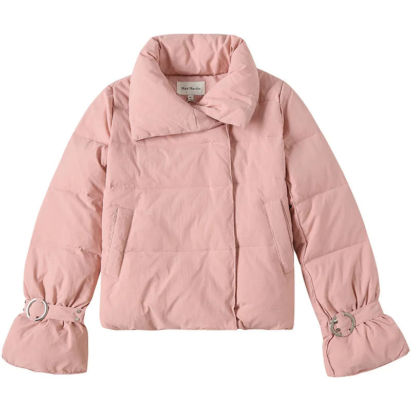 2019 Autumn Winter Down Coat Female Pink Jackets Parka Women Down Slim