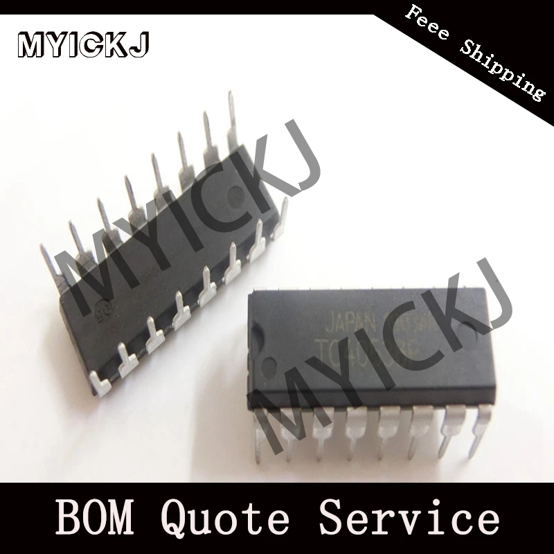 

5pcs TC4053BP SINGLE 8-CHANNEL MULTIPLEXER/DEMULTIPLEXER 16DIP IC CHIP