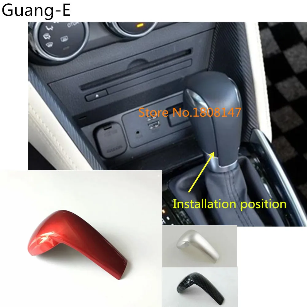 

Car stick cover body styling Shift knob control Top lamp frame trim part 1pcs For Mazda 2 Demio 2015 2016 2017 2018