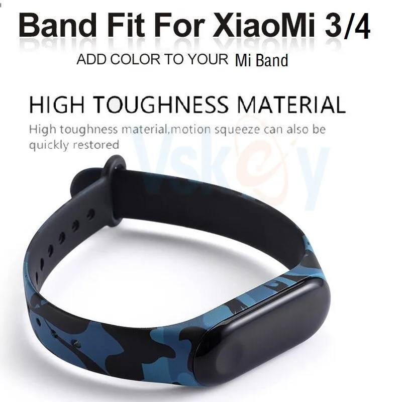 VSKEY 10 шт. для Xiaomi Mi Band 4 силиконовый браслет ремешок Смарт 3|Смарт-аксессуары| |