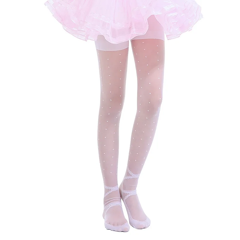 Белые колготки для девочек без рисунка